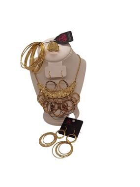 Gold Paparazzi Fashion Fix Magnificent Musings 4 Piece Set